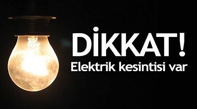 Biga'da Elektirik Kesintisi