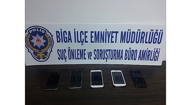 Biga'da Telefon Hırsızı Yakalandı