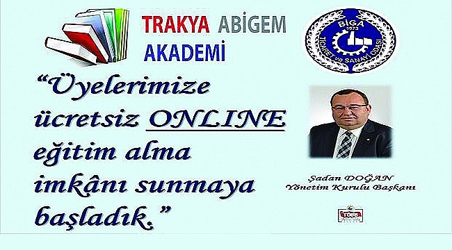 Biga TSO'dan Üyelerine Online Eğitim