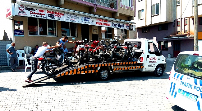 Çevreyi rahatsız Eden Motorsikletler Toplanıyor