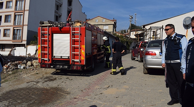 Bademlik Mahallesinde Korkutan Yangın