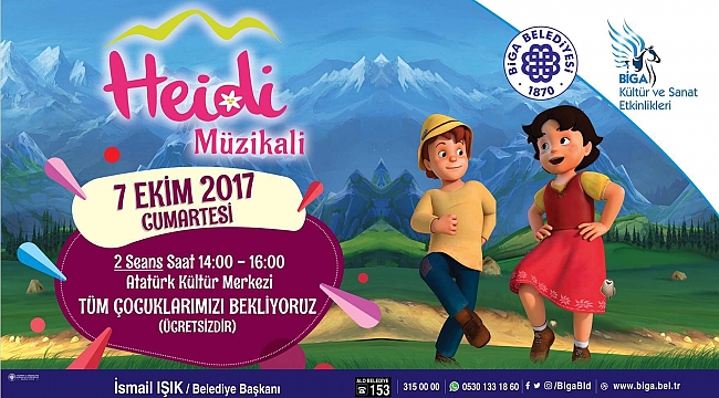 Heidi, Atatürk Kültür Merkezi'nde çocukları bekliyor