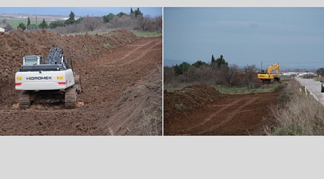 Biga Karabiga Yol Çalışmaları Başladı