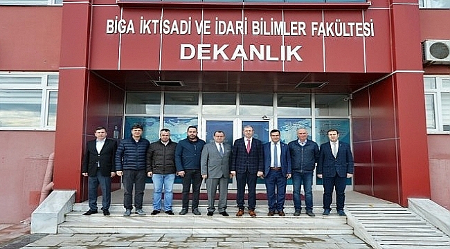 Biga TSO'dan Prof. Dr. Bünyamin Bacak'a ziyaret