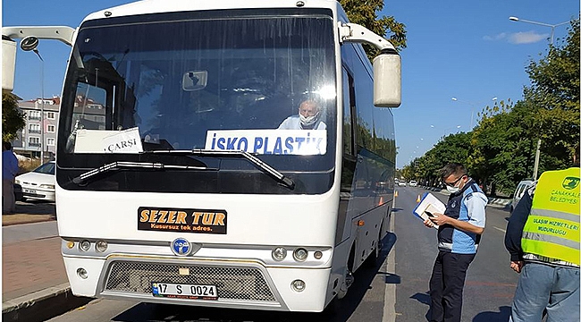 ULAŞIM HİZMETLERİ MÜDÜRLÜĞÜ'NDEN ARAÇ DENETİMLERİ