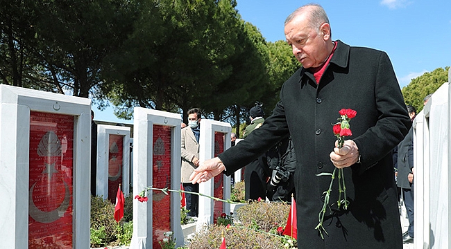 CUMHURBAŞKANI ERDOĞAN, ŞEHİTLER ABİDESİ'NDE