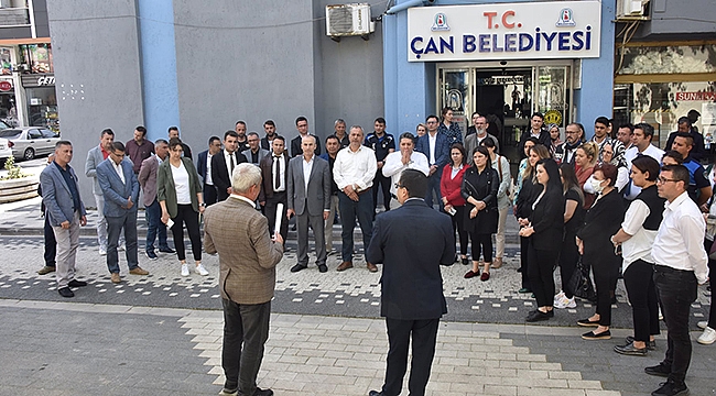 ÇAN'DA DEPREM TATBİKATI YAPILDI