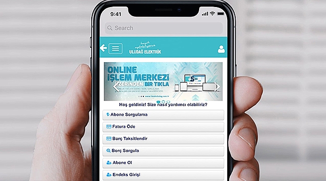 ULUDAĞ ELEKTRİK'TEN TÜKETİCİ UYGULAMASI