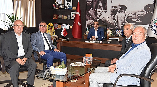 CHP MECLİS ÜYELERİNEDEN BAŞKAN ÖZ'E ZİYARET