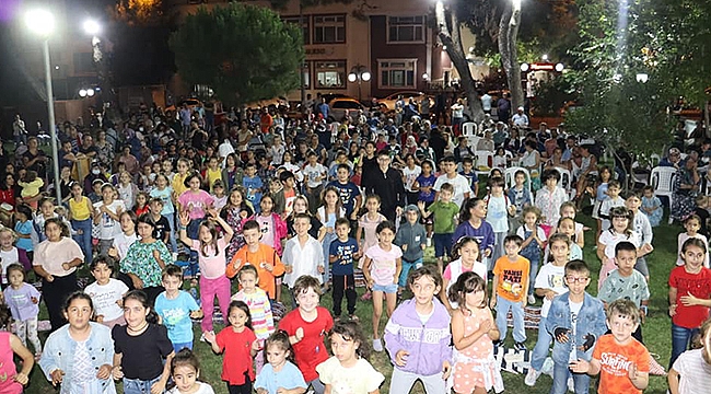 BAYRAMİÇ'TE ÇOCUKLAR DOYASIYA EĞLENDİ