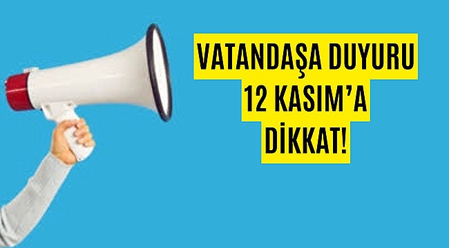 12 KASIM'DA DEPREM TATBİKATI YAPILACAK!