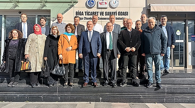 İYİ PARTİ'DEN BİGA TSO'YA HAYIRLI OLSUN ZİYARETİ