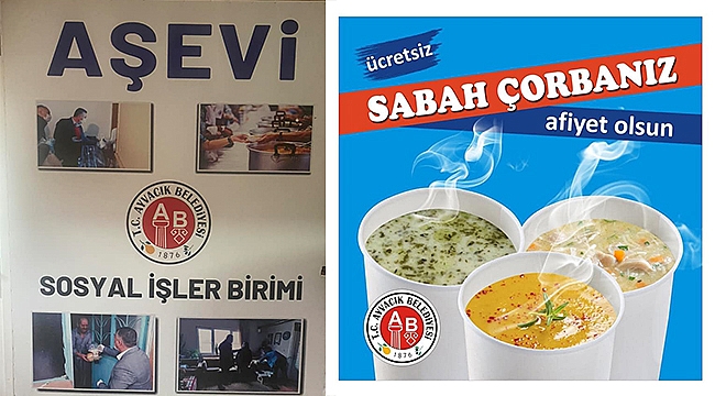 AYVACIK BELEDİYESİ AŞEVİ, ÇAMAŞIRHANE VE EVDE SAĞLIK HİZMETİ VERMEYE BAŞLADI