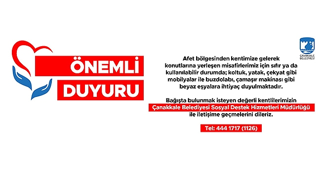 ÖNEMLİ DUYURU!