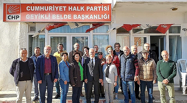 CHP'Lİ GÜNEŞHAN'DAN EZİNE VE GEYİKLİ ZİYARETİ