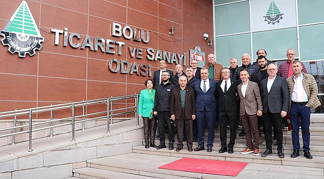 ÇTSO HEYETİ, BOLU TİCARET VE SANAYİ ODASI'NI ZİYARET ETTİ