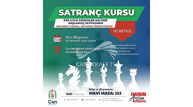 SATRANÇ KURSU BAŞLIYOR 