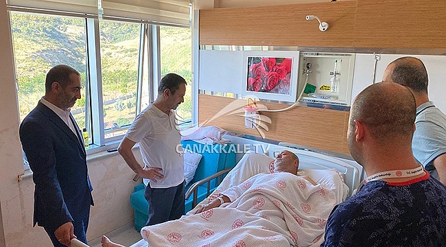 VALİ AKTAŞ, KAZA GEÇİREN EKREM AVCI'YI HASTANEDE ZİYARET ETTİ