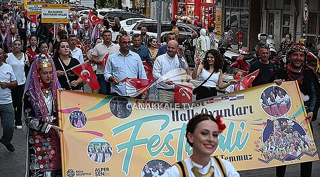 BİGA'DA ULUSLARARASI HALK OYUNLARI FESTİVALİ COŞKUYLA TAMAMLANDI