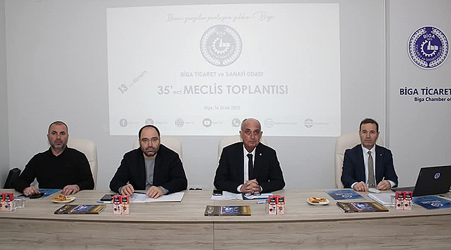 BİGA TSO'DA 2025 YILININ İLK MECLİS TOPLANTISI YAPILDI